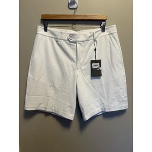 G/FORE Men's Snow White Maverick 4-Way Stretch Golf Shorts Size 34 8" Inseam NWT